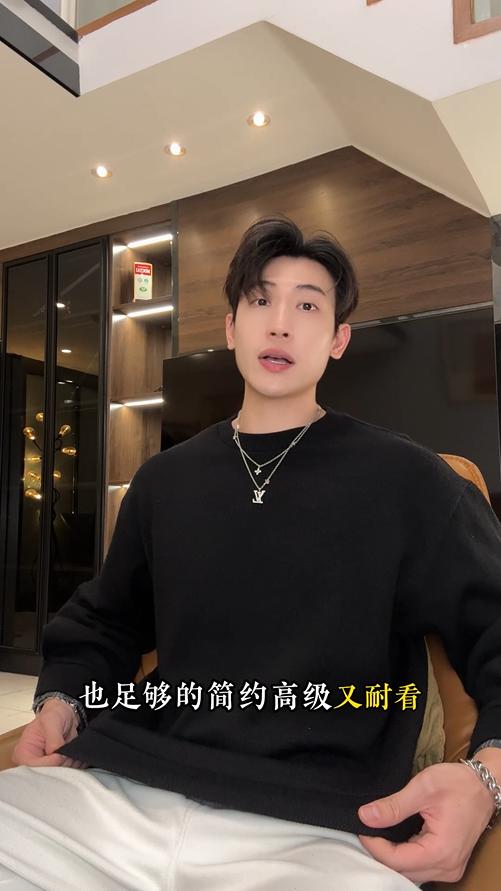 SDSA男士秋冬新款痞帅男装韩版纯色肌理感圆领卫衣百搭时尚上衣 商品图0