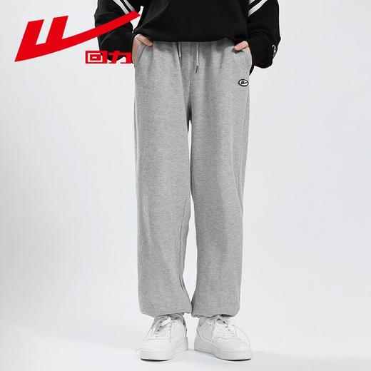 回力华夫格裤子女2025夏季新款宽松舒适运动裤潮流百搭休闲直筒裤 商品图2