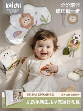 凯驰趴趴乐婴儿安抚礼盒新生儿摇铃抬头爬行训练套装新生宝宝礼物