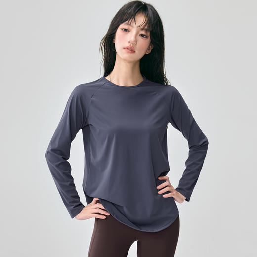 Gymicon能量符号 秋冬宽松瑜伽服休闲运动服女透气速干跑步健身长袖T恤YASY2531 商品图2