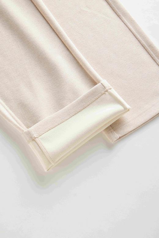 【多妈团购 人字纹羊毛蚕丝裤202538】羊毛的细腻与蚕丝的柔滑，保暖又亲肤，松紧腰更包容更方便，温柔沉稳，秋冬比必入-连横 商品图3