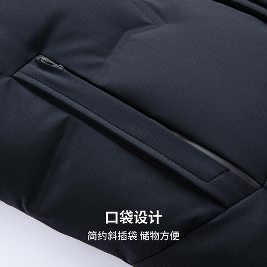 【门店新品&白鸭绒】圣得西25冬季甄选白鸭绒可拆卸帽厚羽绒服 商品图9