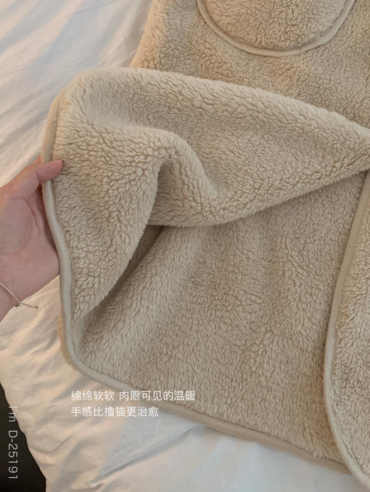 云朵暖暖袍～冬季温暖北极绒连帽睡袍 双面暖绒懒人宅家睡袍从头暖到脚 满满安全感 商品图9