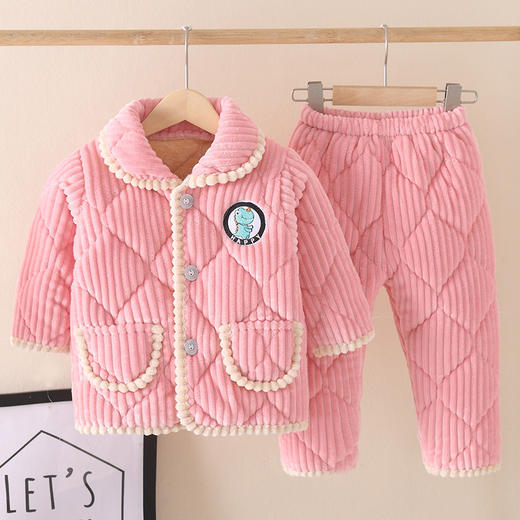 湖南省省服来袭【 加厚法兰绒睡衣套装 儿童/成人款】三层夹棉面料，抗寒锁温，亲子同款，软糯舒适 商品图6