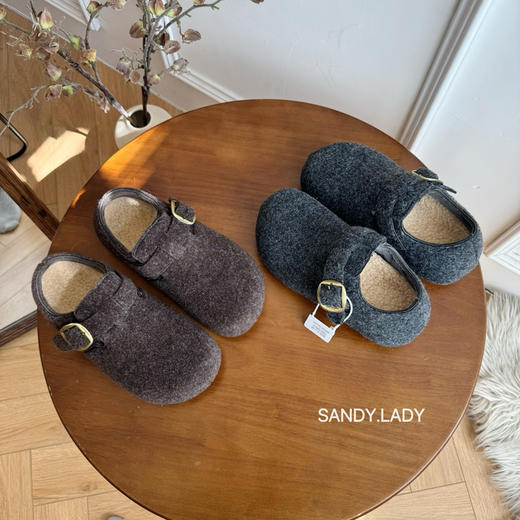 必须人脚一双——怒增5cm❗【格蕾系sandy lady丨加绒厚底呢子勃肯】 商品图0