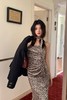 SIA SAYLOR 性感豹纹显瘦收腰吊带连衣裙 21485 商品缩略图5