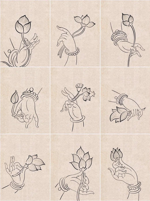 《指尖生花：邂逅敦煌佛手之美》传统文化荷花壁画高年级【自动发货：下单后，点击手机短信中收到的链接，即可获取文件下载的链接；如有任何问题，可添加客服微信hm33268获得帮助】 商品图2