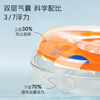 马博士 婴儿游泳圈新生儿宝宝脖圈颈圈婴儿戏水玩具生日礼物 商品图3