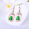 【福禄临门】满绿翡翠耳坠   EZ12506019 商品缩略图3