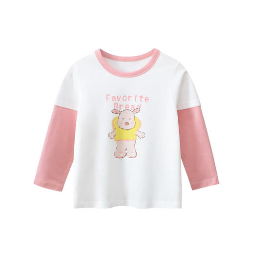 童装秋季新品打底衫假两件儿童长袖T恤女宝宝衣服   27home-HT3111 商品图0