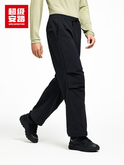 超级安踏男子防泼水单层软壳裤秋冬户外运动裤工装裤152546503U 商品图0