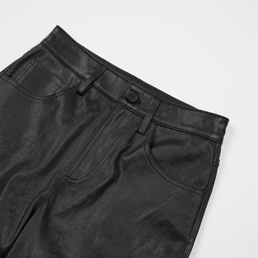 ROMI STUDIO“棕标系列”植鞣弹力羊皮垂感哑光九分皮裤RWCAXG6473 商品图3