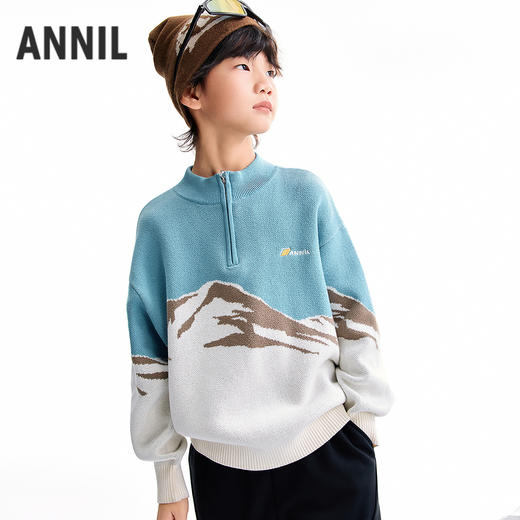 【实体店同款】男童高领棉线衫冬季新款安奈儿童装AB544044 商品图1