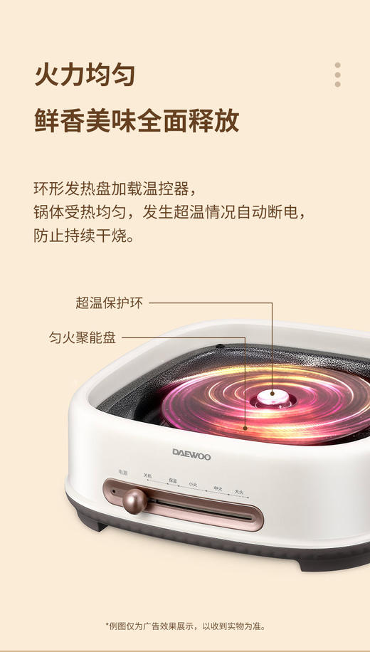 大宇分体式鸳鸯电火锅 商品图3