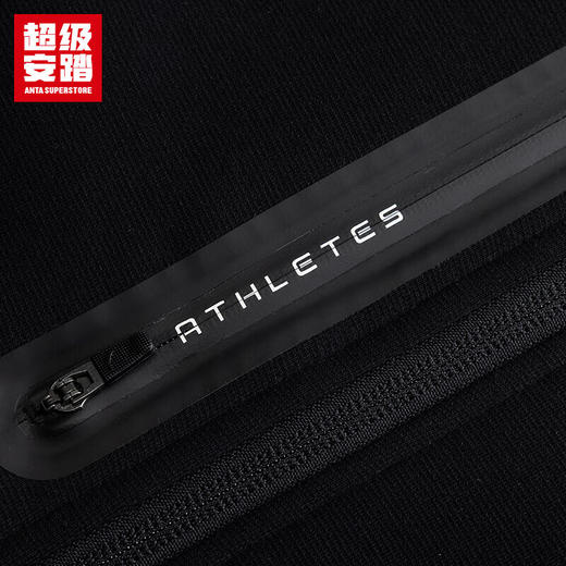 超级安踏加绒连帽运动外套男士秋冬保暖训练针织修身夹克外套男152547704U 商品图8