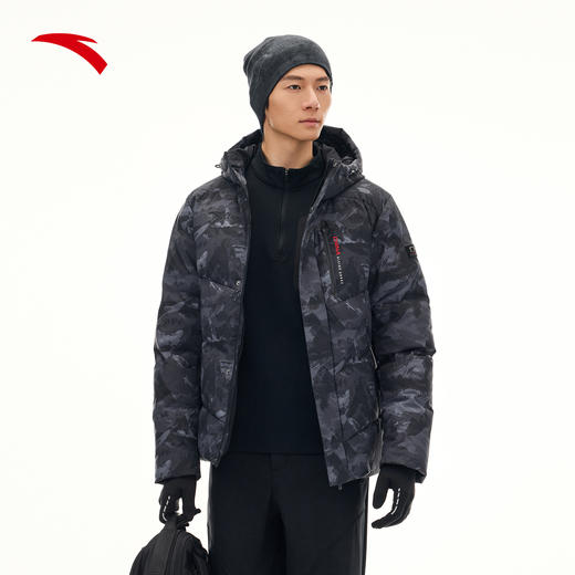 安踏六度芯冰甲羽绒丨短款连帽羽绒服男2025冬新款外套152547943N 商品图1