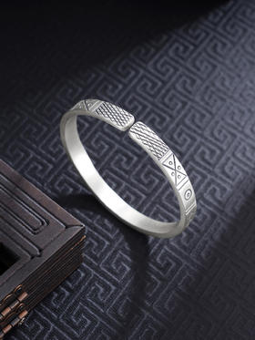 【气瑞云祥】子佩集S999手工银手镯原创设计【55072230】2506