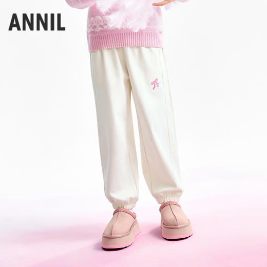 【实体店同款】女童全腰针织长裤冬季新款安奈儿童装AG546083 商品图1