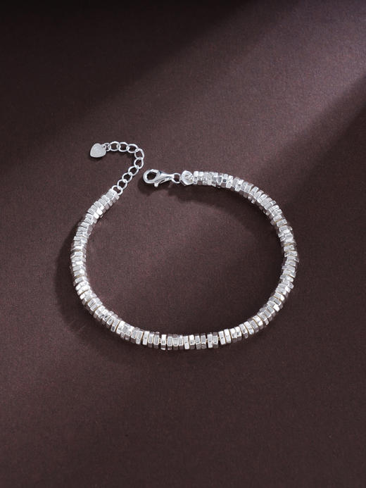 子佩集S925银【浅安时光】手链【SL443】纯银钱串圆环腰缠万贯碎银几两盘缠盘缠2504 商品图0