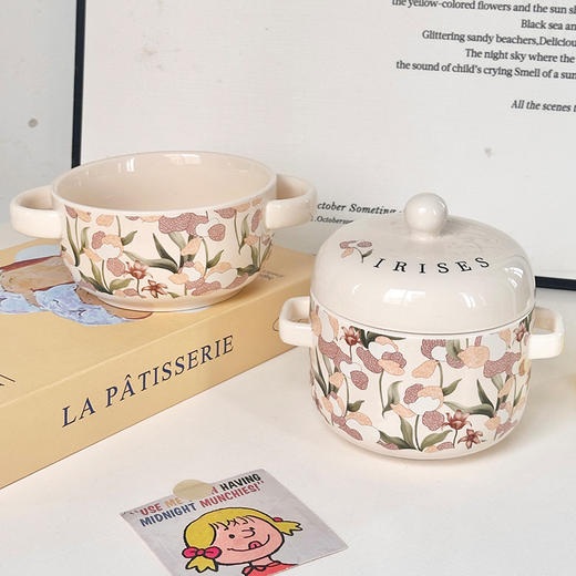 鸢尾花双盖炖盅500ml 商品图5