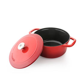 [双立人]圆形炖锅24cm（红色）