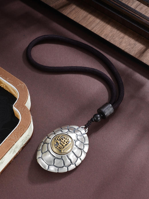 子佩集S999银【富甲寰宇】手把件【JJYS009】纯银大号龟原创作品招财进宝可转动吉言2507 商品图0