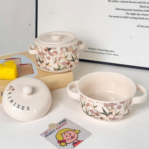 鸢尾花双盖炖盅500ml 商品图3