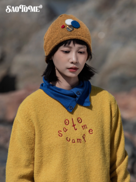 早乙女惠子saotome/STMMZ252332/纽扣毛线冷帽