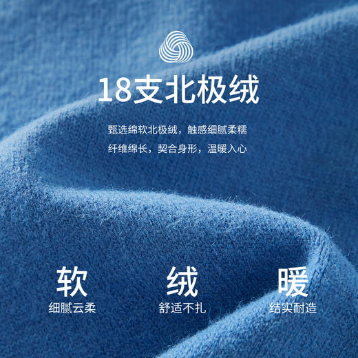 【周四狂欢价】熙世界独特绝美克莱因蓝毛衣开衫女长袖翻领针织上衣2025秋冬新款 商品图3