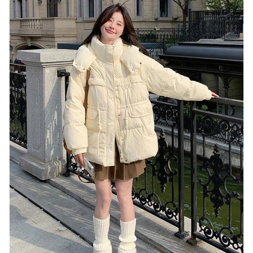 90%白鸭绒百搭连帽短款羽绒服HY-11，四层防钻绒工艺，谨防跑绒钻绒 商品图2