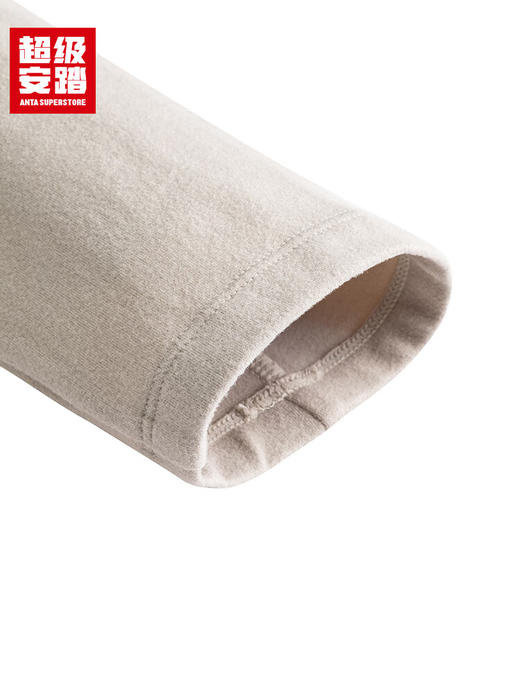 超级安踏甲壳盾抗菌长T男秋冬加绒半拉链卫衣通勤内搭152547408U 商品图8