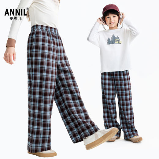 【加绒】男女童梭织夹裤冬季新款安奈儿童装EM546646 商品图1