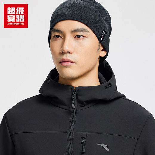 超级安踏防泼水加绒外套男秋冬户外运动上衣通勤外套152546607U 商品图2