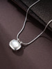 子佩集S925银【熹微】项链纯银【XL-7112】原创2方块白贝母2501 商品缩略图2
