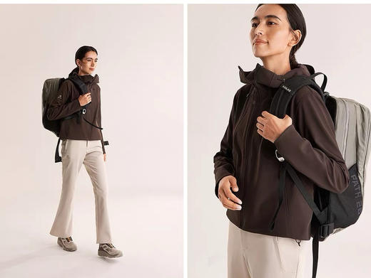 【秒杀价已调 直接拍】凯乐石 女士薄绒 短款 宽松 软壳外套 冲锋衣 商品图0