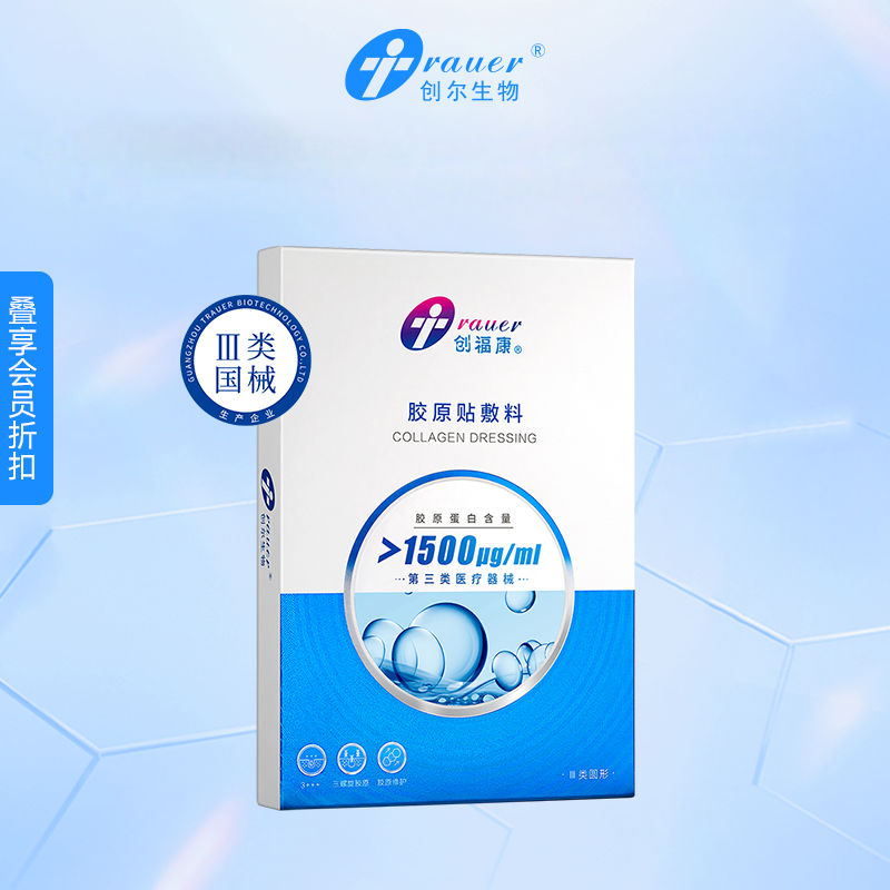 【1500浓度】创福康 Ⅲ类胶原贴敷料（不参与店铺任何活动）