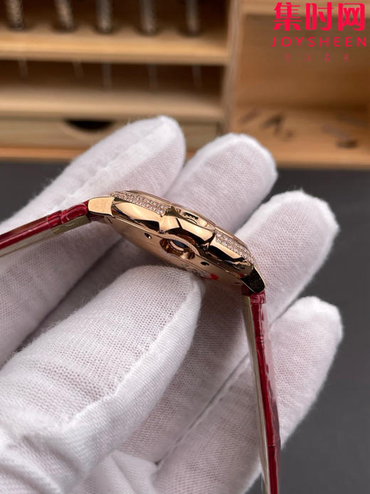 AF卡地亚蓝气球系列 中号33mm 玫金钻圈款 双排钻 罗马面 女士腕表 商品图5