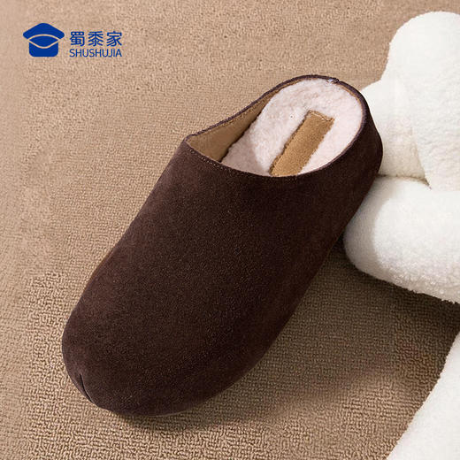 【实付满399送保温杯】【加绒厚底勃肯鞋】休闲保暖女士棉鞋一脚蹬居家棉拖鞋 商品图7