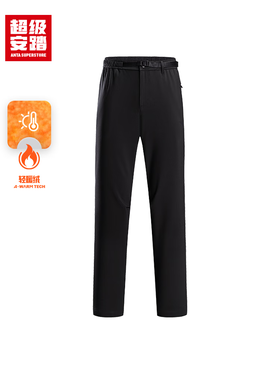 超级安踏户外防泼水加绒长裤男秋冬保暖运动裤工装裤子152546502U