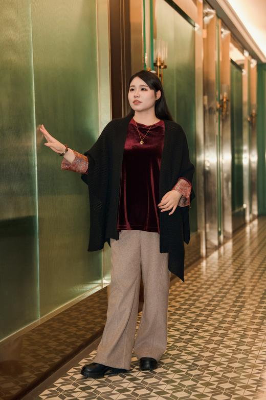 现货！24小时发货！【羊毛混纺直筒裤】松紧腰，宽松阔腿休闲裤，版型立挺显瘦，耐磨好穿不变形，浅卡其色百搭不挑人，成分：3.4%羊毛 70%聚酯纤维 15.7%再生纤维素纤维 5.8%腈纶 5.1%锦纶 商品图13