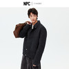 NPC潮牌100%绵羊毛大口袋翻领拉链毛呢夹克短款挺括有形NP58WC31 商品缩略图0