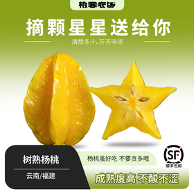 【排单发货】有机杨桃丨成熟时呈黄色，皮薄纤维少，果脆汁多，清甜带酸，风味浓郁，到货可以放一放变色再食用。⭐️顺丰快递