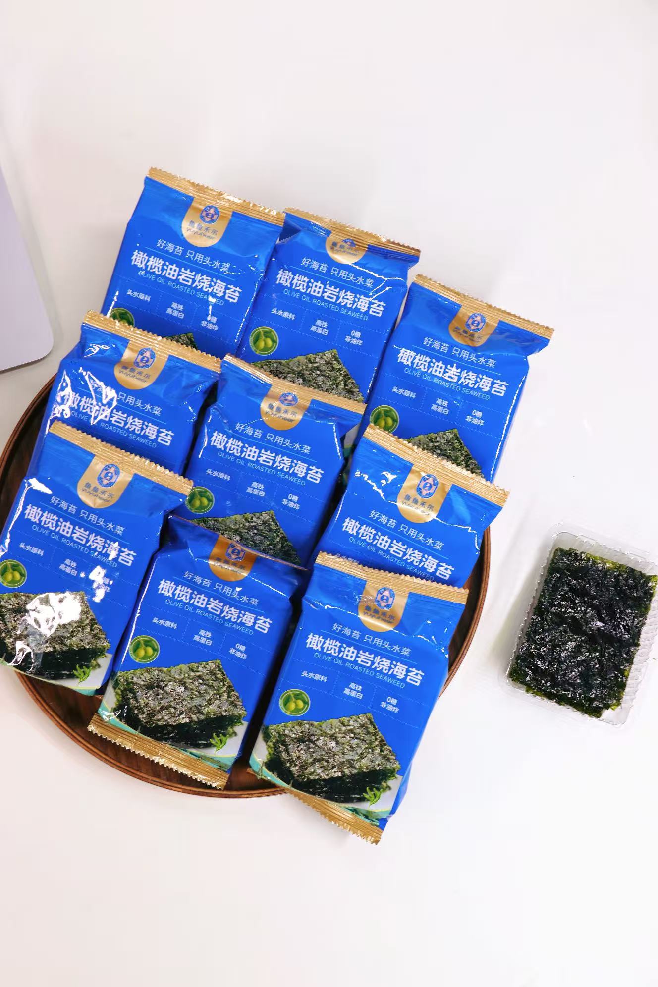 橄榄油岩烧海苔——首款“风味海苔”，高性价比，“好吃”与“吃好”兼得