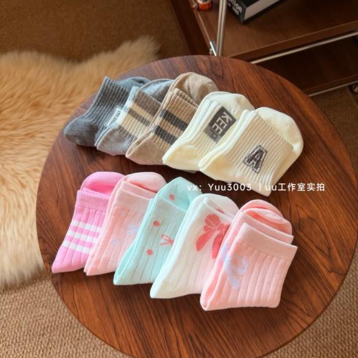 （FL代工厂做的外贸单）出口日本的95％天竺棉儿童袜~ 商品图0