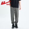 回力运动卫裤男士春秋新款灰色保暖加绒加厚束脚宽松针织休闲裤潮 商品缩略图5