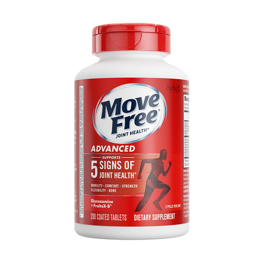 【跨境】益节 Move Free 氨糖 红瓶200粒/瓶 商品图0