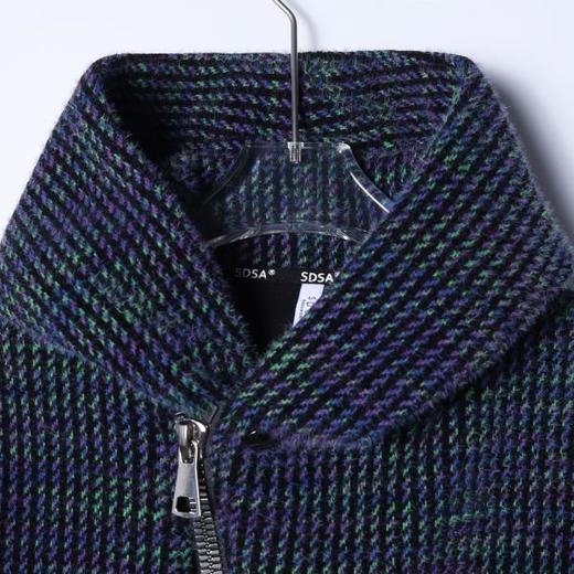 WT274SDSA男士秋冬新款痞帅男装休闲彩色竖纹斜拉链连帽卫衣百搭时尚 商品图2