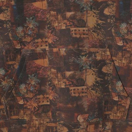 SDSA男士秋冬新款痞帅男装时尚潮牌撞色植物花卉连帽卫衣百搭宽松 商品图3