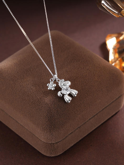 子佩集S925银【马上有钱】套链【YL-8016101】纯银时尚马上有钱花项链2507 商品图0