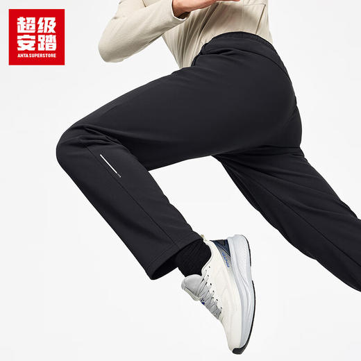 超级安踏防水加绒长裤男子秋冬保暖运动裤休闲通勤裤子152547505U 商品图1
